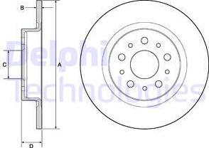 Delphi BG4690C - Brake Disc autospares.lv