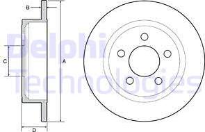 Delphi BG4648 - Brake Disc autospares.lv