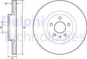 Delphi BG4654C - Brake Disc autospares.lv