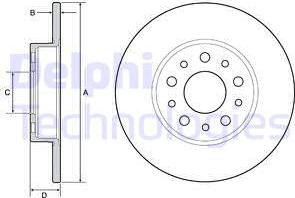 Delphi BG4655C - Brake Disc autospares.lv