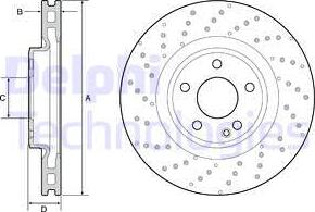 Delphi BG4658C - Brake Disc autospares.lv