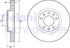 Delphi BG4669C-19B1 - Brake Disc autospares.lv