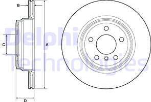 Delphi BG4665C-18B1 - Brake Disc autospares.lv