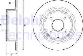 Delphi BG4666C - Brake Disc autospares.lv