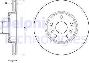 Delphi BG4667C - Brake Disc autospares.lv