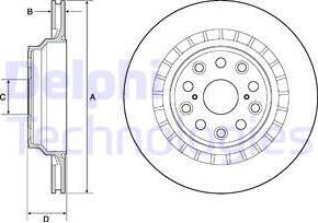 Delphi BG4684C - Brake Disc autospares.lv