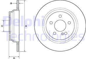 Delphi BG4686C - Brake Disc autospares.lv