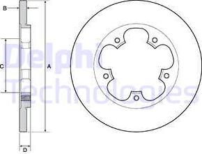 Delphi BG4681C - Brake Disc autospares.lv