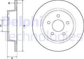 Delphi BG4682 - Brake Disc autospares.lv