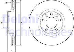 Delphi BG4674C - Brake Disc autospares.lv