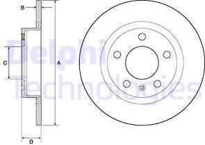 Delphi BG4675 - Brake Disc autospares.lv