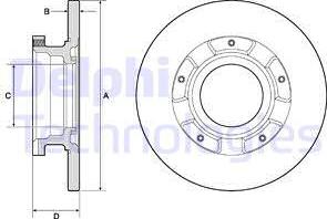 Delphi BG4673 - Brake Disc autospares.lv