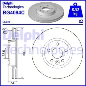 Delphi BG4094C-19B1 - Brake Disc autospares.lv
