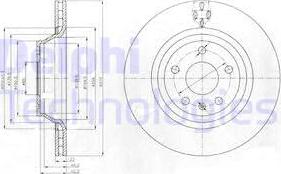 Delphi BG4090 - Brake Disc autospares.lv