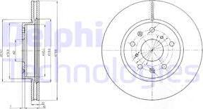 Delphi BG4093C - Brake Disc autospares.lv