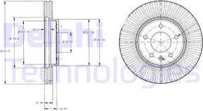 Delphi BG4092 - Brake Disc autospares.lv