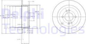 Delphi BG4097 - Brake Disc autospares.lv