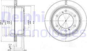 Delphi BG4042 - Brake Disc autospares.lv