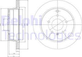 Delphi BG4069 - Brake Disc autospares.lv