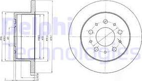 Delphi BG4061 - Brake Disc autospares.lv