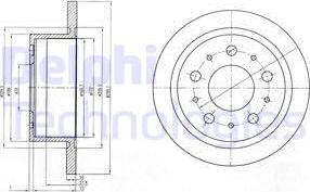 Delphi BG4062 - Brake Disc autospares.lv