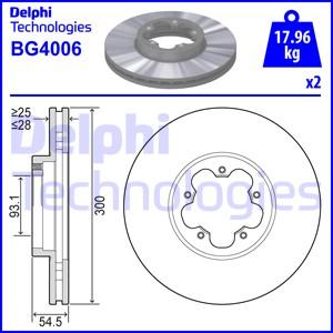 Delphi BG4006 - Brake Disc autospares.lv