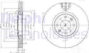 Delphi BG4002 - Brake Disc autospares.lv