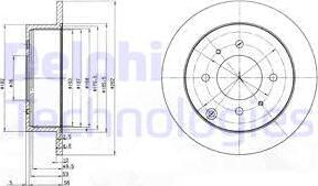 Delphi BG4010 - Brake Disc autospares.lv