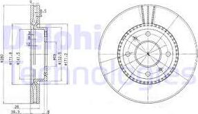 Delphi BG4013 - Brake Disc autospares.lv