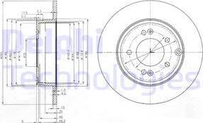 Delphi BG4012 - Brake Disc autospares.lv