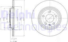 Delphi BG4081C - Brake Disc autospares.lv