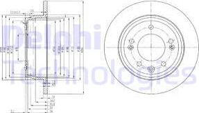 Delphi BG4082 - Brake Disc autospares.lv