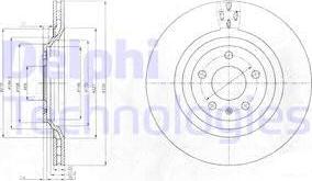 Delphi BG4087 - Brake Disc autospares.lv