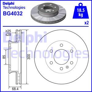 Delphi BG4032 - Brake Disc autospares.lv