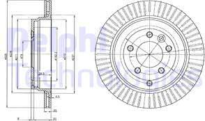 Delphi BG4020 - Brake Disc autospares.lv