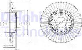 Delphi BG4027 - Brake Disc autospares.lv