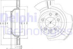 Delphi BG4070 - Brake Disc autospares.lv