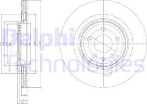 Delphi BG4078 - Brake Disc autospares.lv