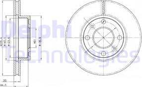 Delphi BG4195 - Brake Disc autospares.lv