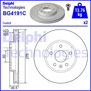 Delphi BG4191C-18B1 - Brake Disc autospares.lv