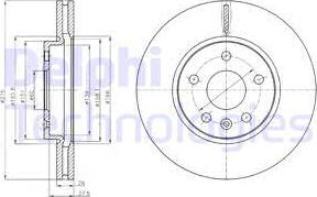 Delphi BG4191 - Brake Disc autospares.lv