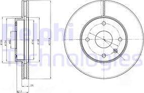 Delphi BG4193 - Brake Disc autospares.lv