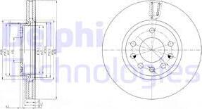 Delphi BG4149 - Brake Disc autospares.lv