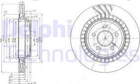 Delphi BG4144 - Brake Disc autospares.lv