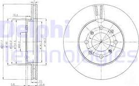 Delphi BG4148 - Brake Disc autospares.lv