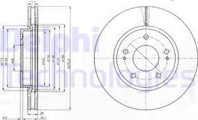 Delphi BG4147 - Brake Disc autospares.lv