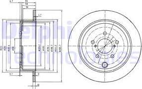 Delphi BG4158 - Brake Disc autospares.lv