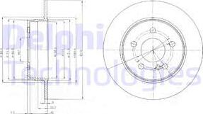 Delphi BG4152 - Brake Disc autospares.lv