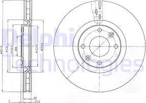 Delphi BG4166 - Brake Disc autospares.lv