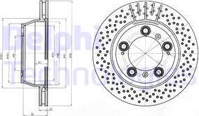 Delphi BG4163C - Brake Disc autospares.lv